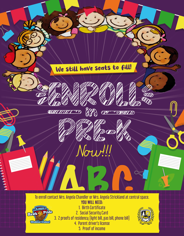 PreK Slots Still Available!