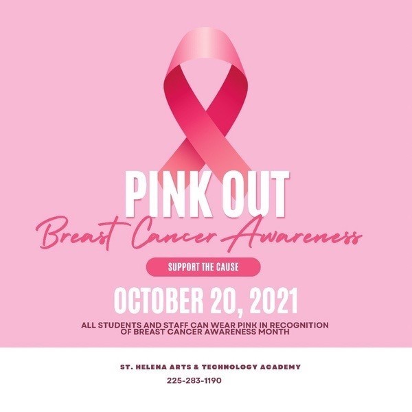 October 20, 2021 , Shata Hawks will #PinkOut2ShoutOut Breast Cancer Awareness 