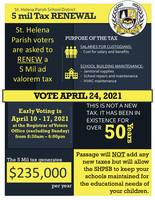 Tax Renewal on the April Ballot