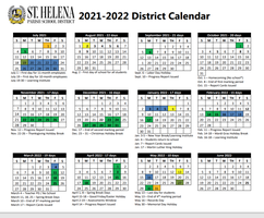 2021-2022 School Year Calendar Approved